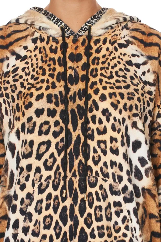 Camilla Loungewear Women Oversized Boyfriend Hoodie Jaguar