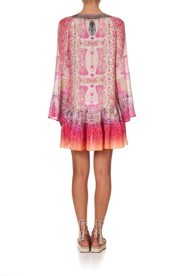 Camilla Mini Dresses Women ALine Gathered Panel Dress Serpentine Dreams