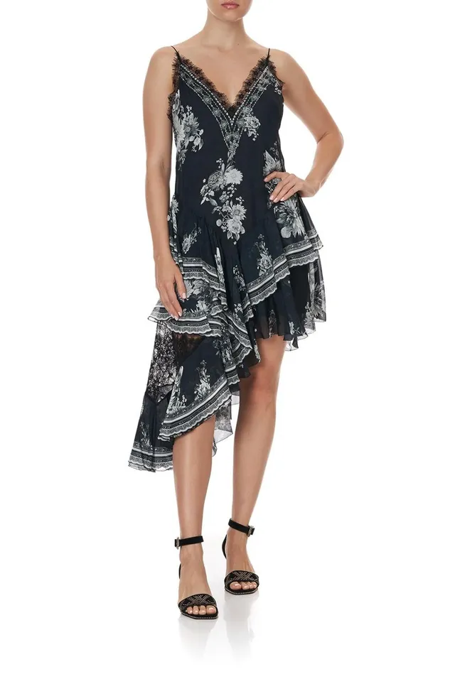 Camilla Mini Dresses Women Layered Asymmetrical Dress Moonshine Bloom