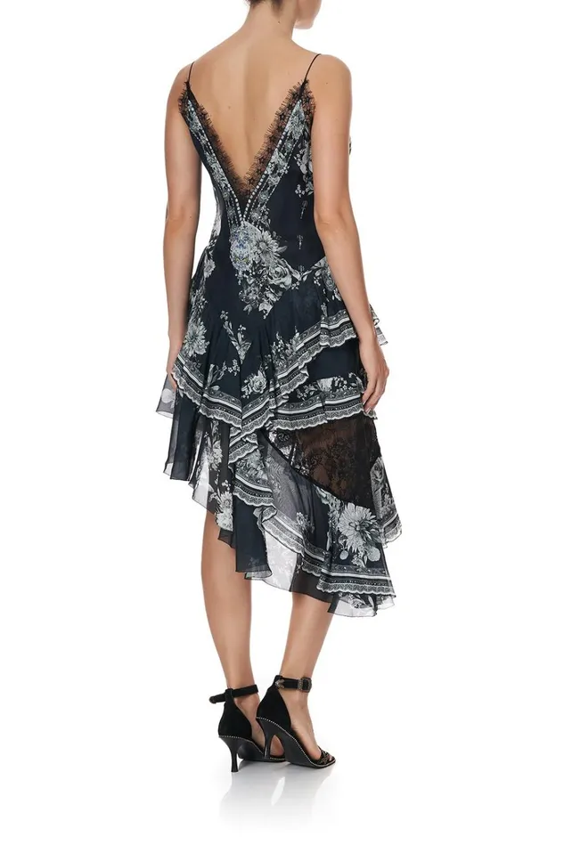 Camilla Mini Dresses Women Layered Asymmetrical Dress Moonshine Bloom