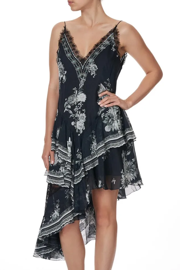 Camilla Mini Dresses Women Layered Asymmetrical Dress Moonshine Bloom