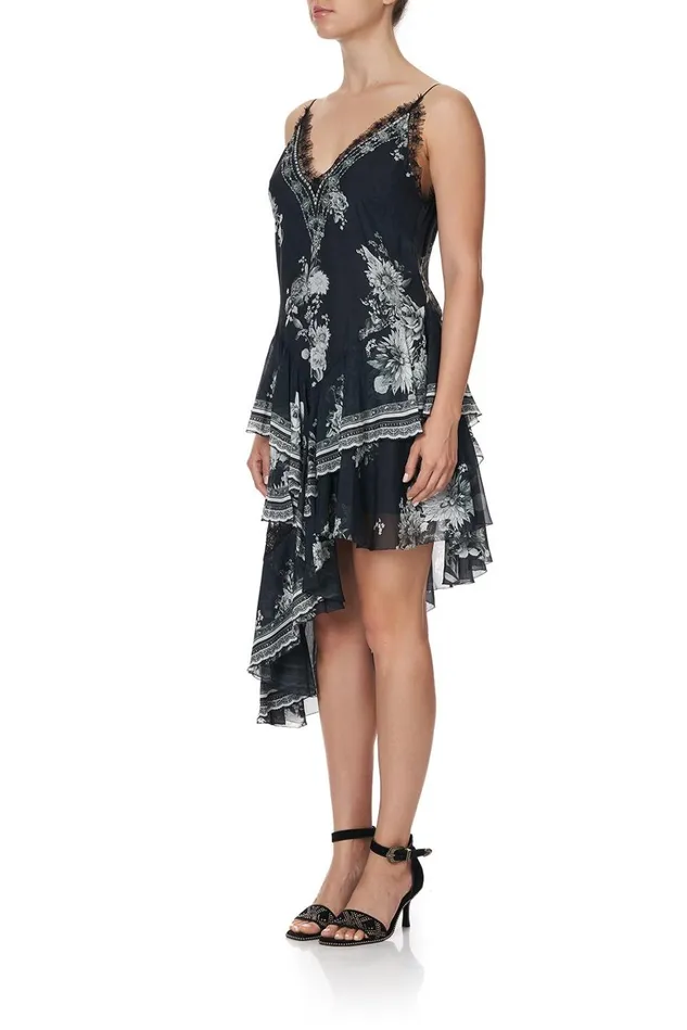Camilla Mini Dresses Women Layered Asymmetrical Dress Moonshine Bloom