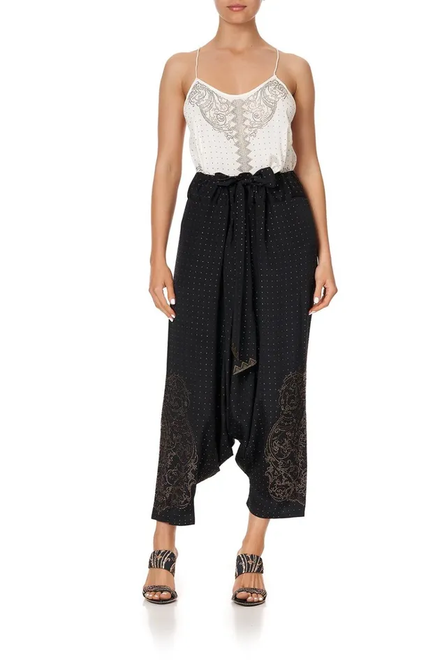 Camilla Modest Clothing Women Harem Pants Luxe Black