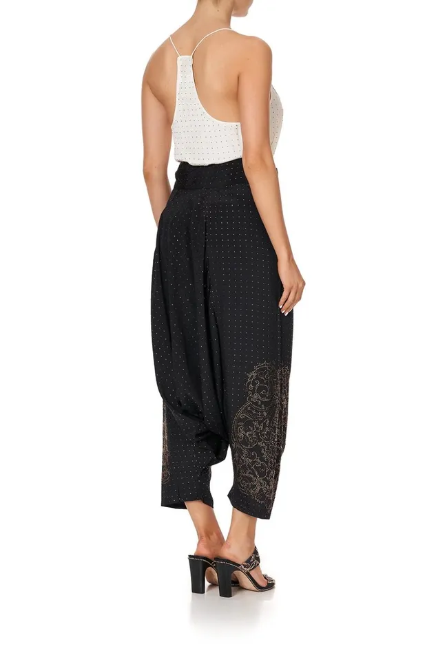 Camilla Modest Clothing Women Harem Pants Luxe Black