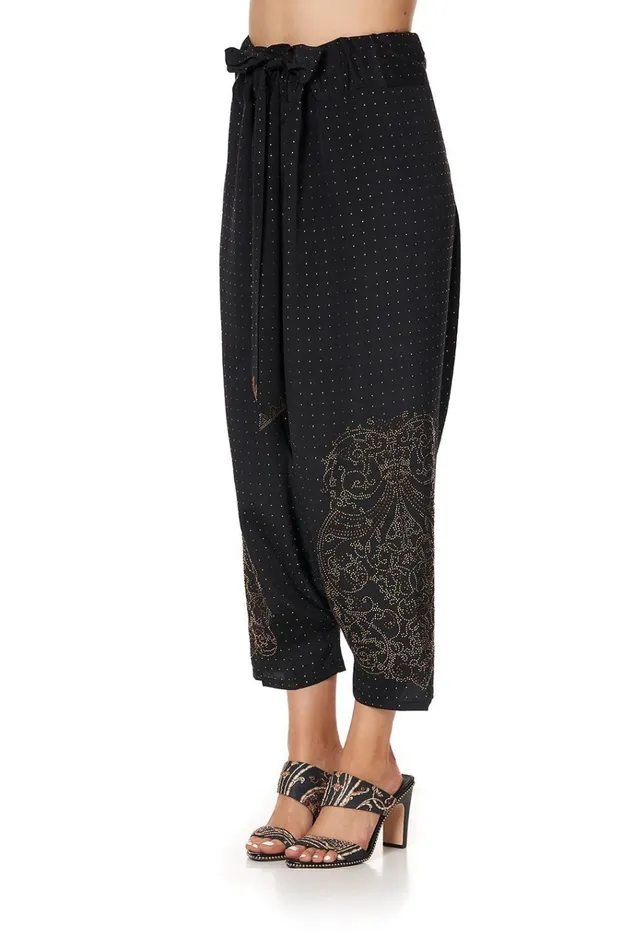 Camilla Modest Clothing Women Harem Pants Luxe Black