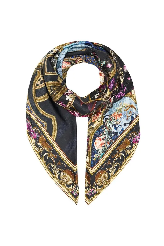 Camilla Modest Clothing Women Large Square Scarf Fields Of Treasure