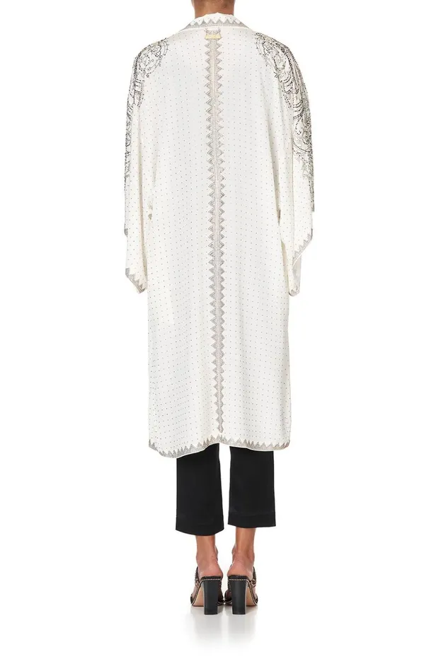 Camilla Modest Clothing Women Mid Length Kimono Coat Luxe Cream