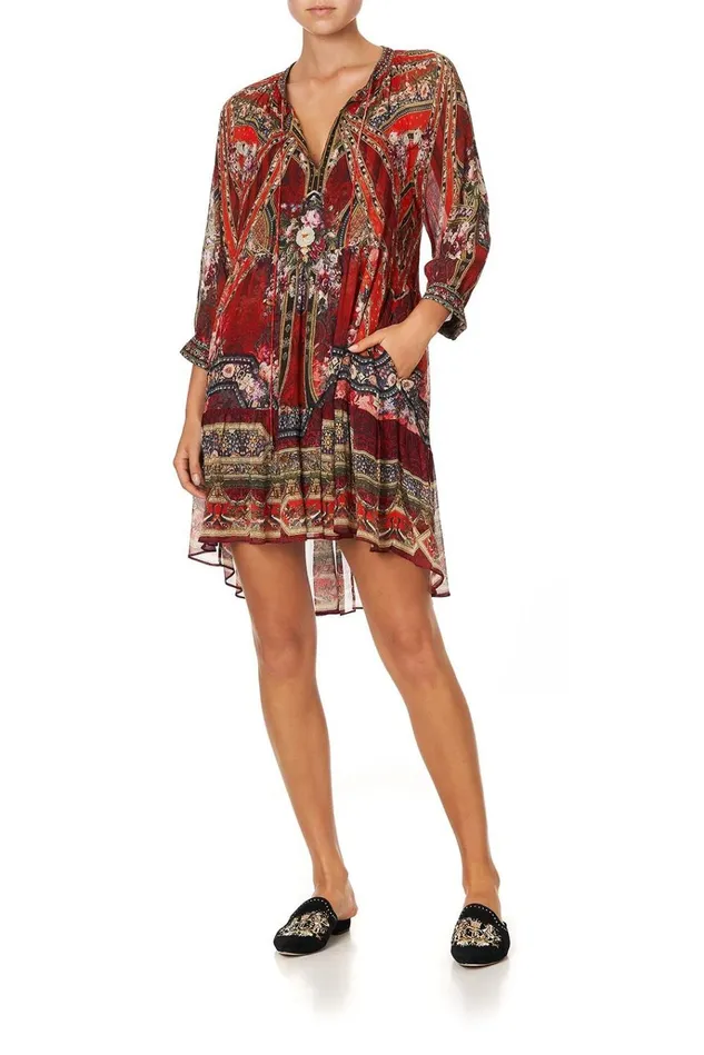 Camilla Party Dresses Women Short Gathered Panel Dress Stories Of A Station