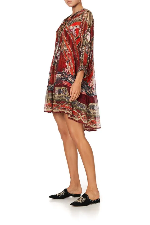 Camilla Party Dresses Women Short Gathered Panel Dress Stories Of A Station