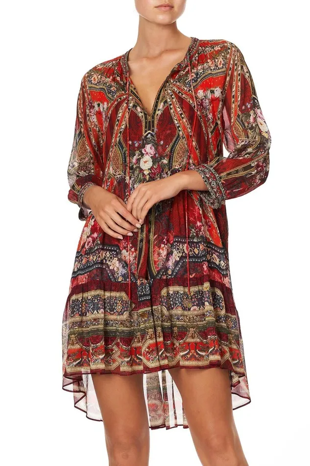 Camilla Party Dresses Women Short Gathered Panel Dress Stories Of A Station