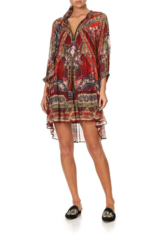 Camilla Party Dresses Women Short Gathered Panel Dress Stories Of A Station