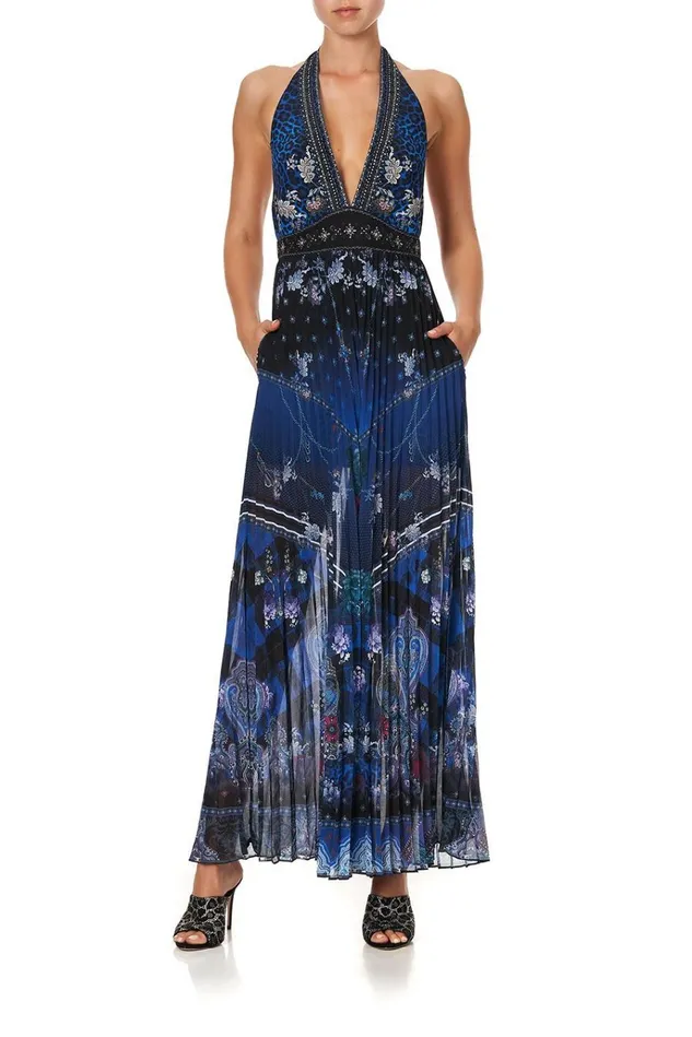 Camilla Playsuits and Jumpsuits Women Tie Neck Halter Jumpsuit Camden Moon