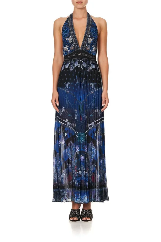 Camilla Playsuits and Jumpsuits Women Tie Neck Halter Jumpsuit Camden Moon