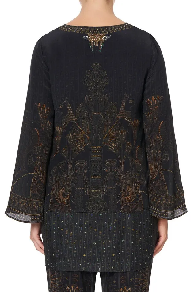 Camilla Tops Women Blouse With Side Split Cobra King