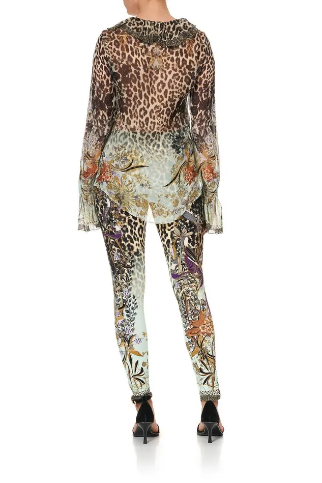 Camilla Tops Women Lace Up Ruffle Blouse Nomadic Nymph