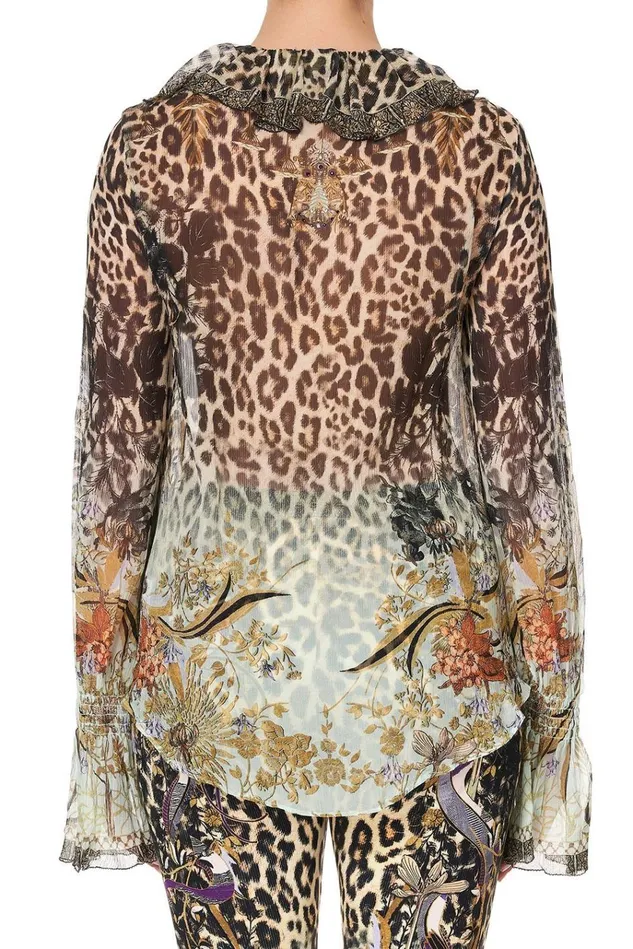 Camilla Tops Women Lace Up Ruffle Blouse Nomadic Nymph