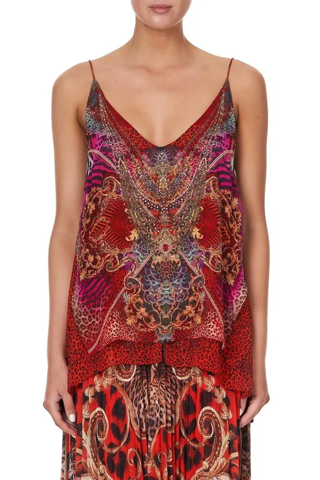 Camilla Tops Women Multi Layer V Neck Top Slave To The Rhythm