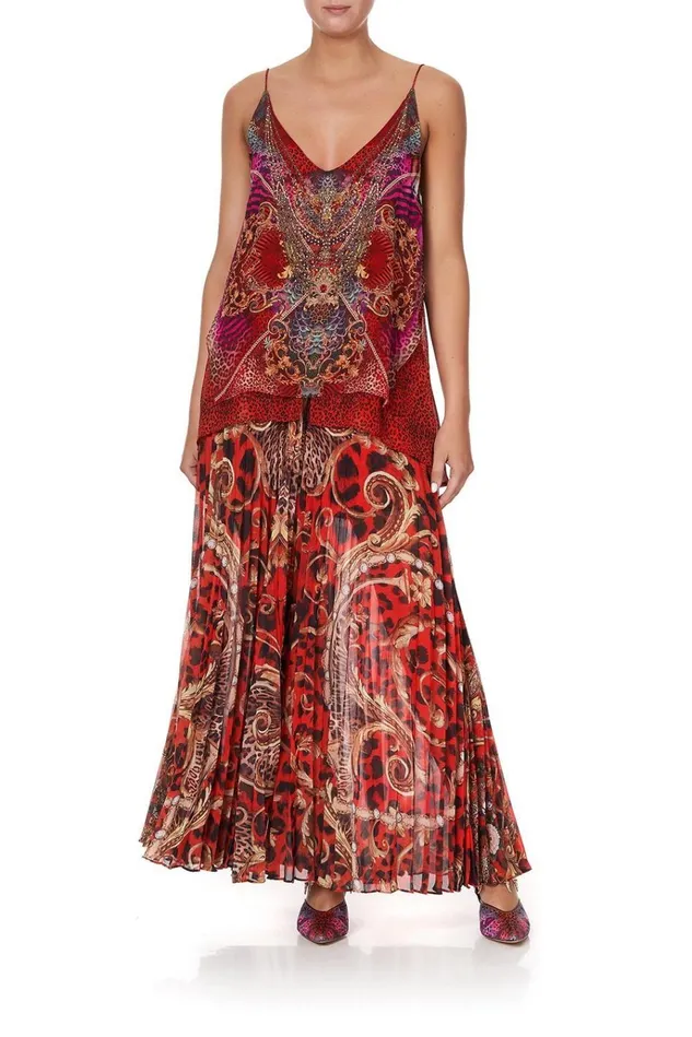 Camilla Tops Women Multi Layer V Neck Top Slave To The Rhythm