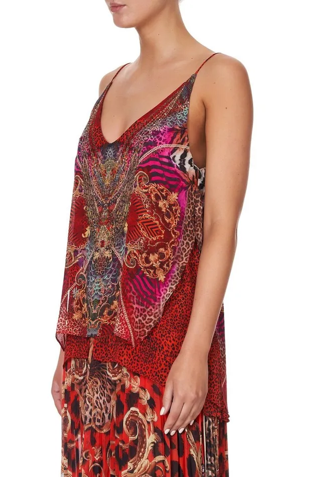 Camilla Tops Women Multi Layer V Neck Top Slave To The Rhythm