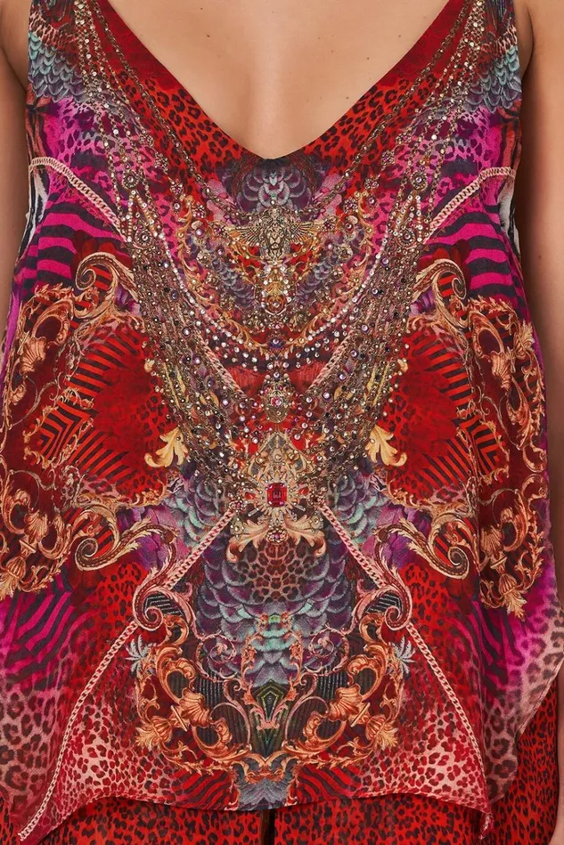 Camilla Tops Women Multi Layer V Neck Top Slave To The Rhythm