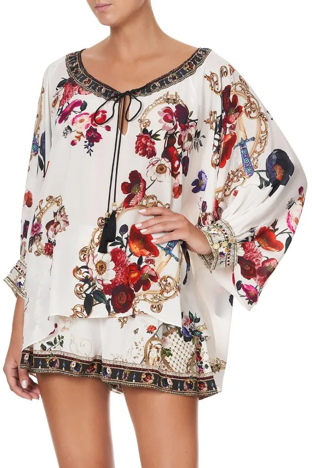 Camilla Tops Women Raglan Sleeve Blouse With Cuff Fairy Godmother