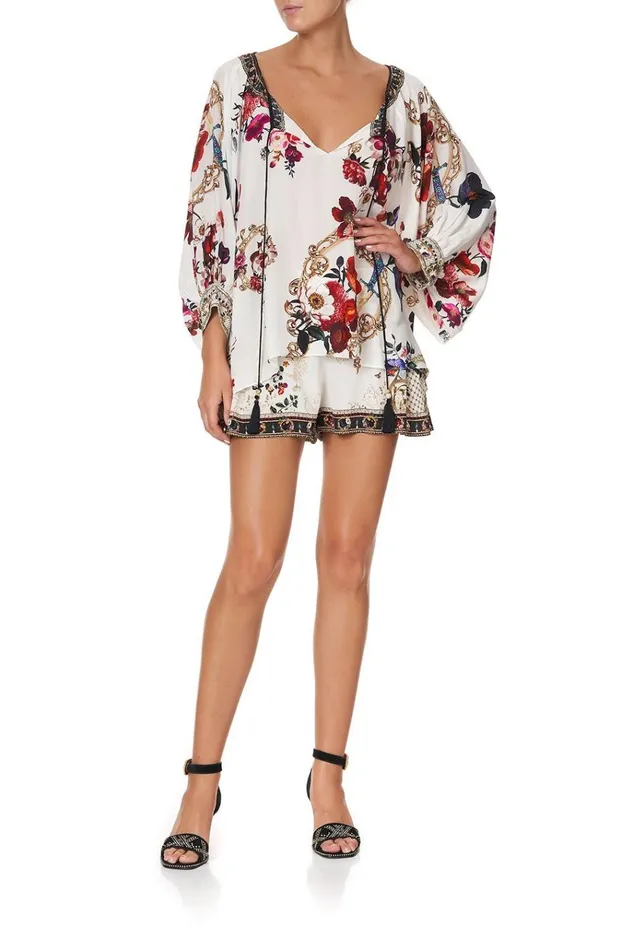 Camilla Tops Women Raglan Sleeve Blouse With Cuff Fairy Godmother