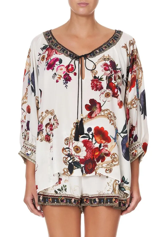 Camilla Tops Women Raglan Sleeve Blouse With Cuff Fairy Godmother