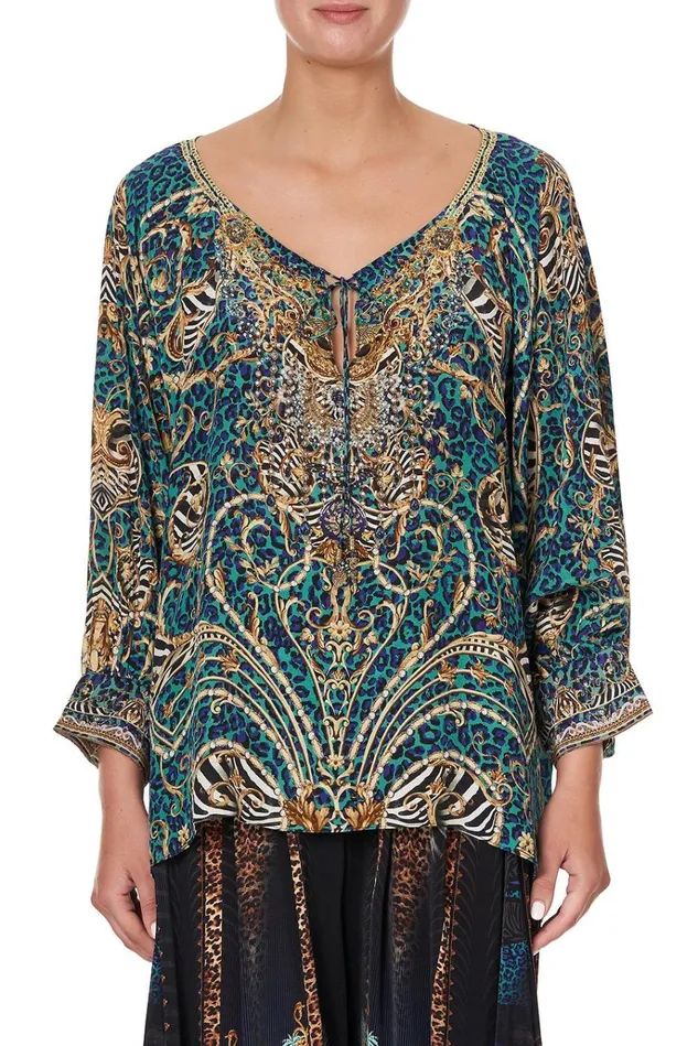 Camilla Tops Women Raglan Sleeve Blouse With Cuff Shes Got Grace