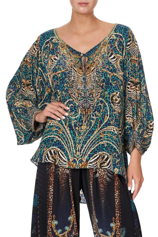 Camilla Tops Women Raglan Sleeve Blouse With Cuff Shes Got Grace