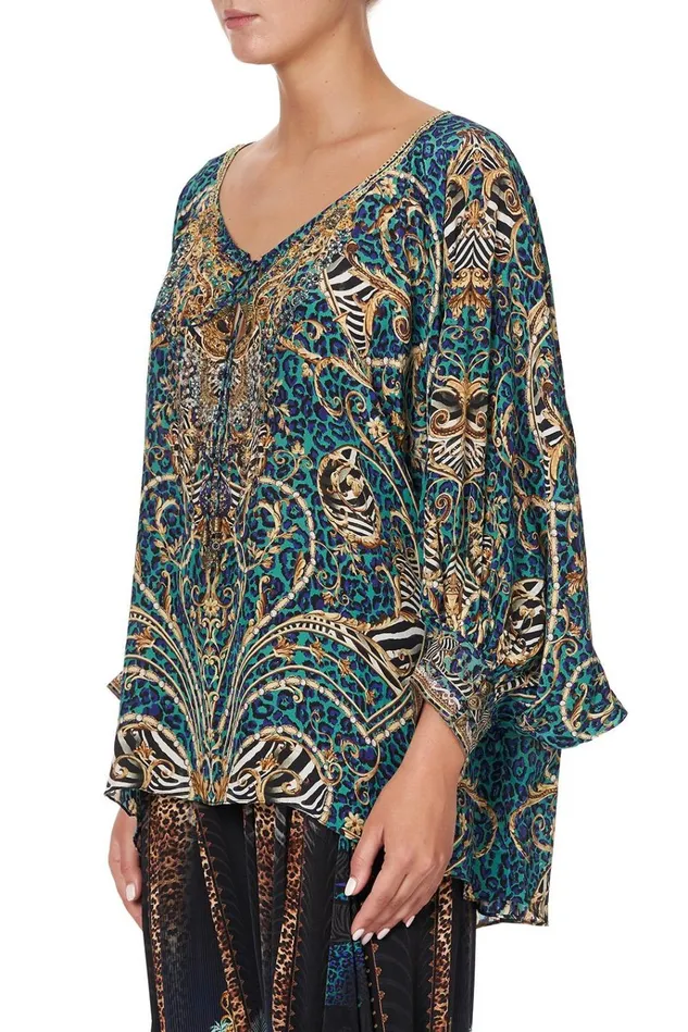 Camilla Tops Women Raglan Sleeve Blouse With Cuff Shes Got Grace