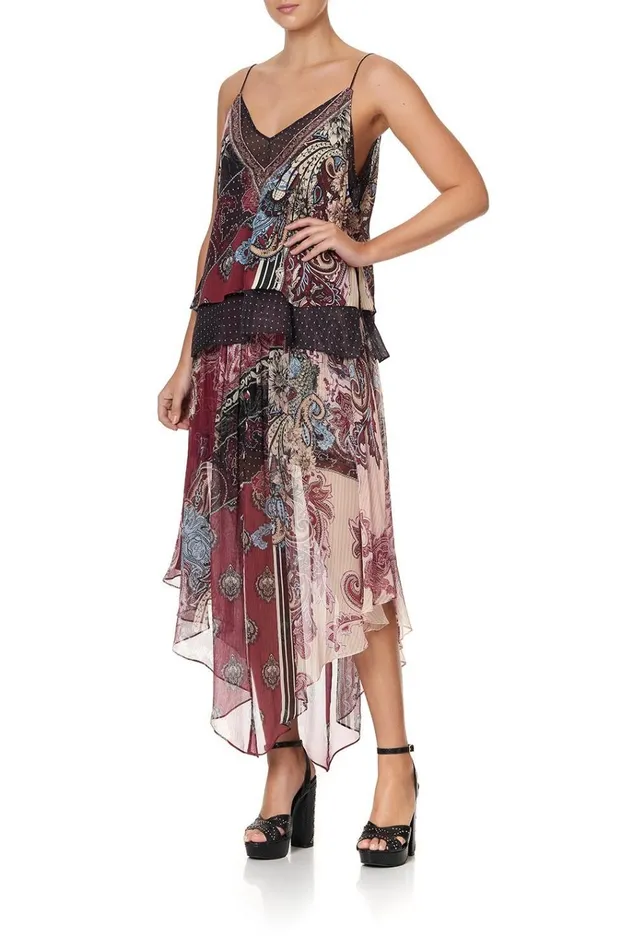 Camilla Tops Women Strap Top With Sheer Underlay Tale Of The Fire Bird