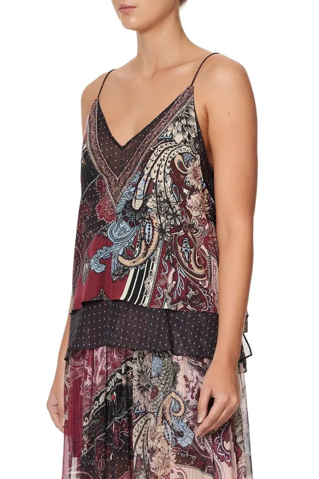 Camilla Tops Women Strap Top With Sheer Underlay Tale Of The Fire Bird