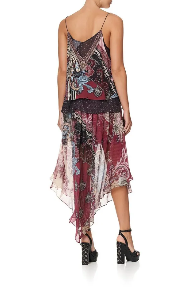 Camilla Tops Women Strap Top With Sheer Underlay Tale Of The Fire Bird