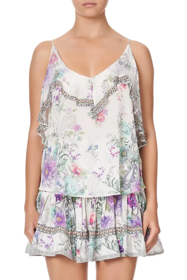 Camilla Tops Women Top With Neckline Frill Forever Far