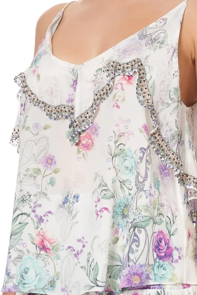 Camilla Tops Women Top With Neckline Frill Forever Far