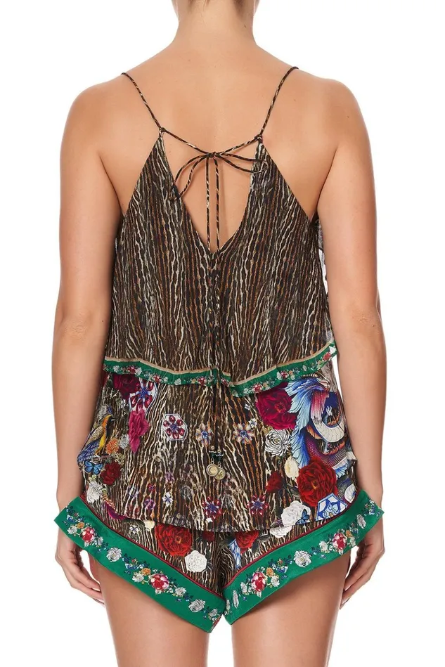 Camilla Tops Women Top With Neckline Frill Jewel Of Jupiter
