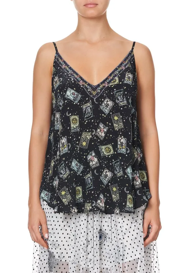 Camilla Tops Women V Neck Cami Midnight Moon House