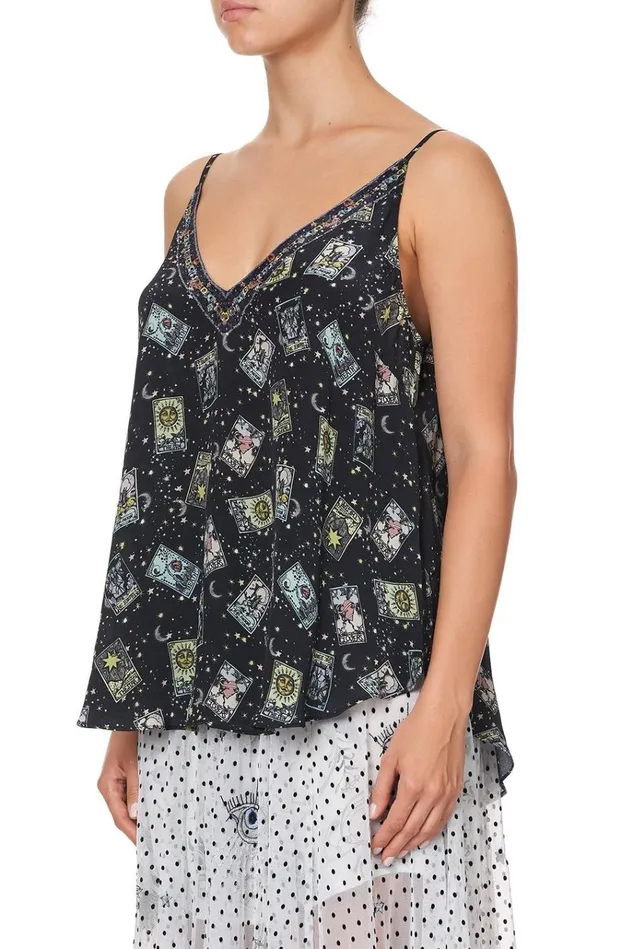 Camilla Tops Women V Neck Cami Midnight Moon House