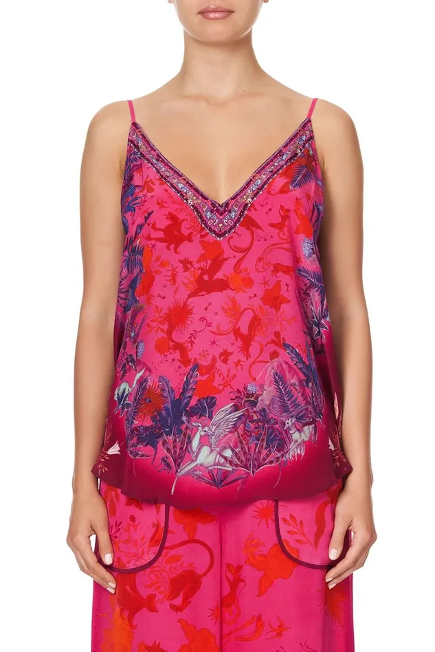 Camilla Tops Women V Neck Cami Tropic Of Neon