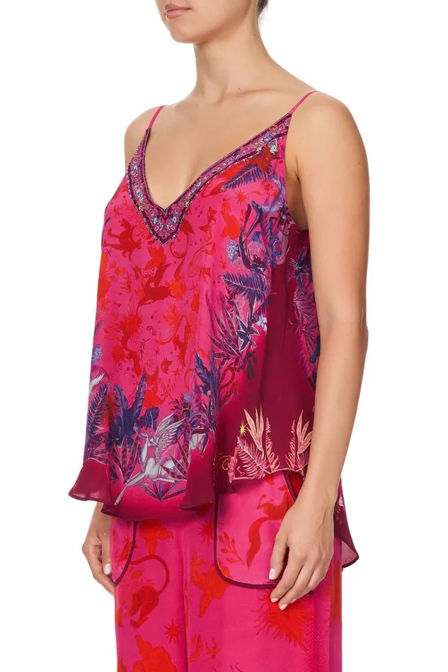 Camilla Tops Women V Neck Cami Tropic Of Neon