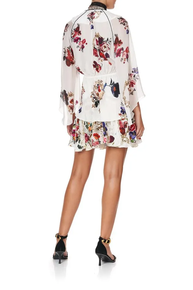 Camilla Tops Women Wrap Top With Neck Tie Fairy Godmother
