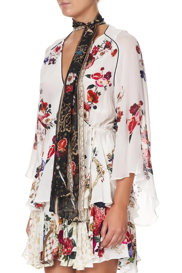 Camilla Tops Women Wrap Top With Neck Tie Fairy Godmother