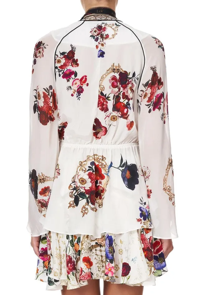 Camilla Tops Women Wrap Top With Neck Tie Fairy Godmother