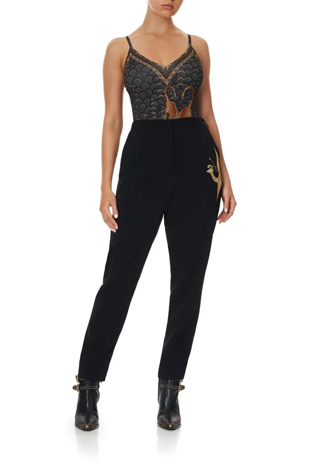Camilla Trousers and Leggings Women Basic Drop Crotch Pant Wise Wings