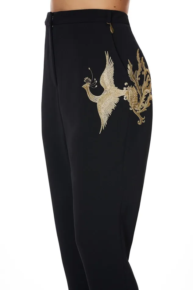 Camilla Trousers and Leggings Women Basic Drop Crotch Pant Wise Wings