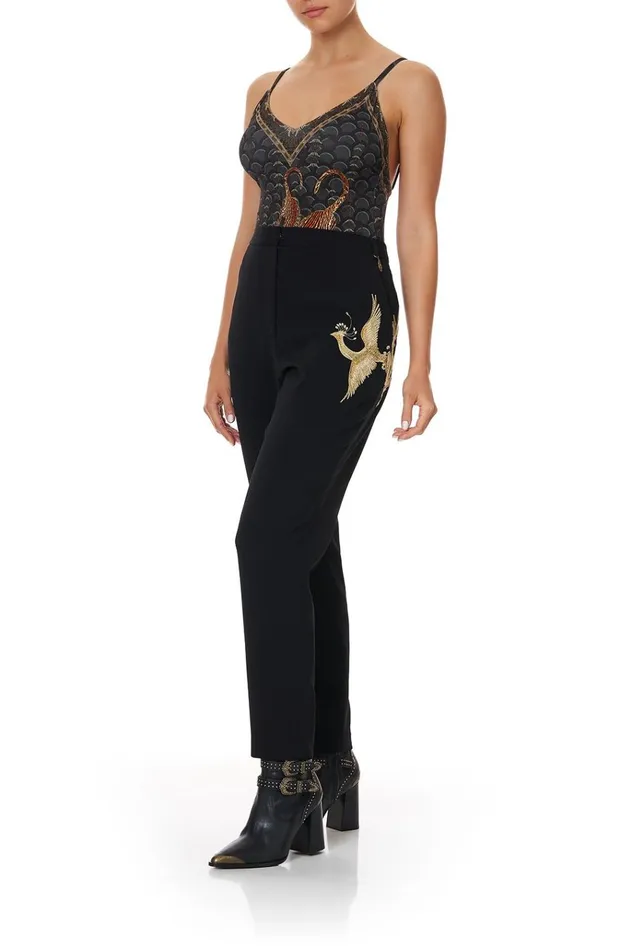 Camilla Trousers and Leggings Women Basic Drop Crotch Pant Wise Wings