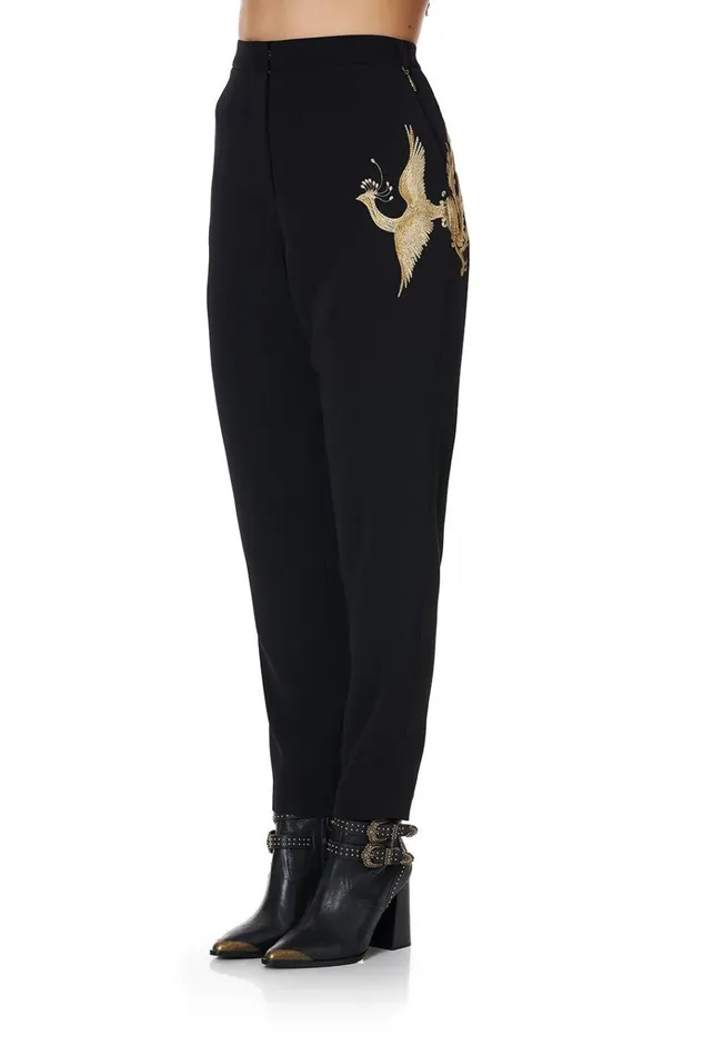 Camilla Trousers and Leggings Women Basic Drop Crotch Pant Wise Wings