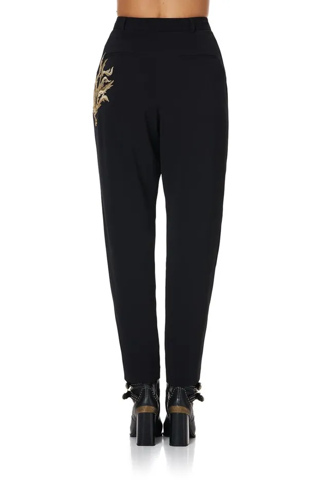 Camilla Trousers and Leggings Women Basic Drop Crotch Pant Wise Wings