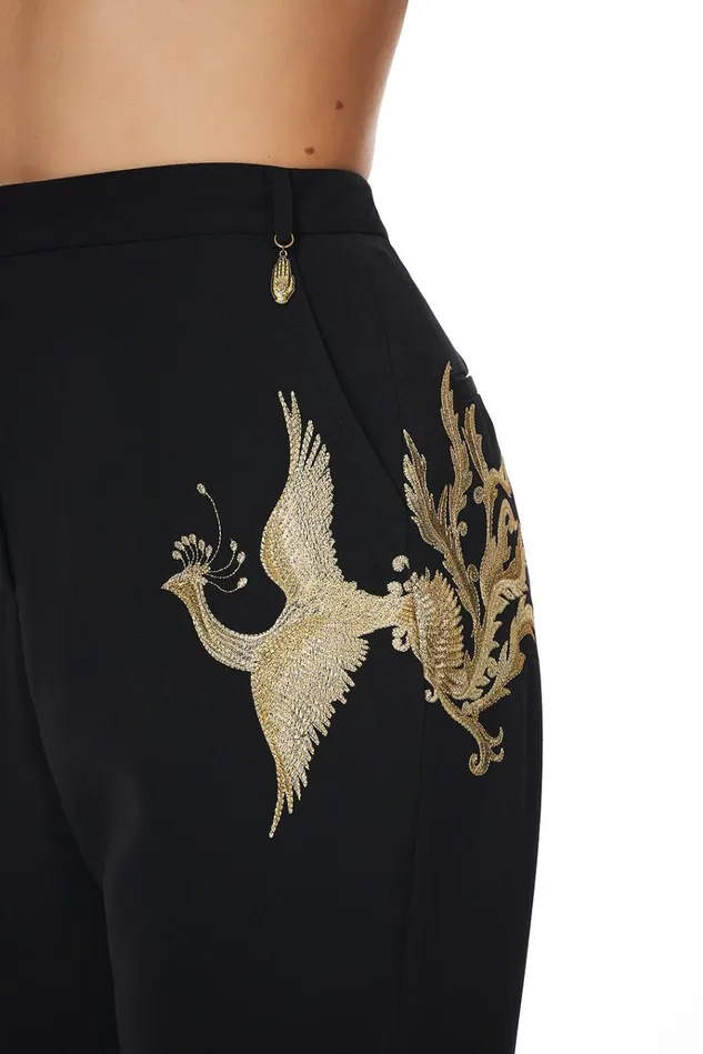 Camilla Trousers and Leggings Women Basic Drop Crotch Pant Wise Wings