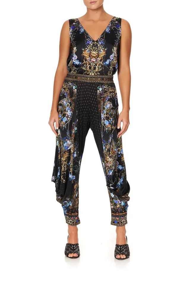 Camilla Trousers and Leggings Women Jersey Drape Pant With Pocket Palace Playhouse